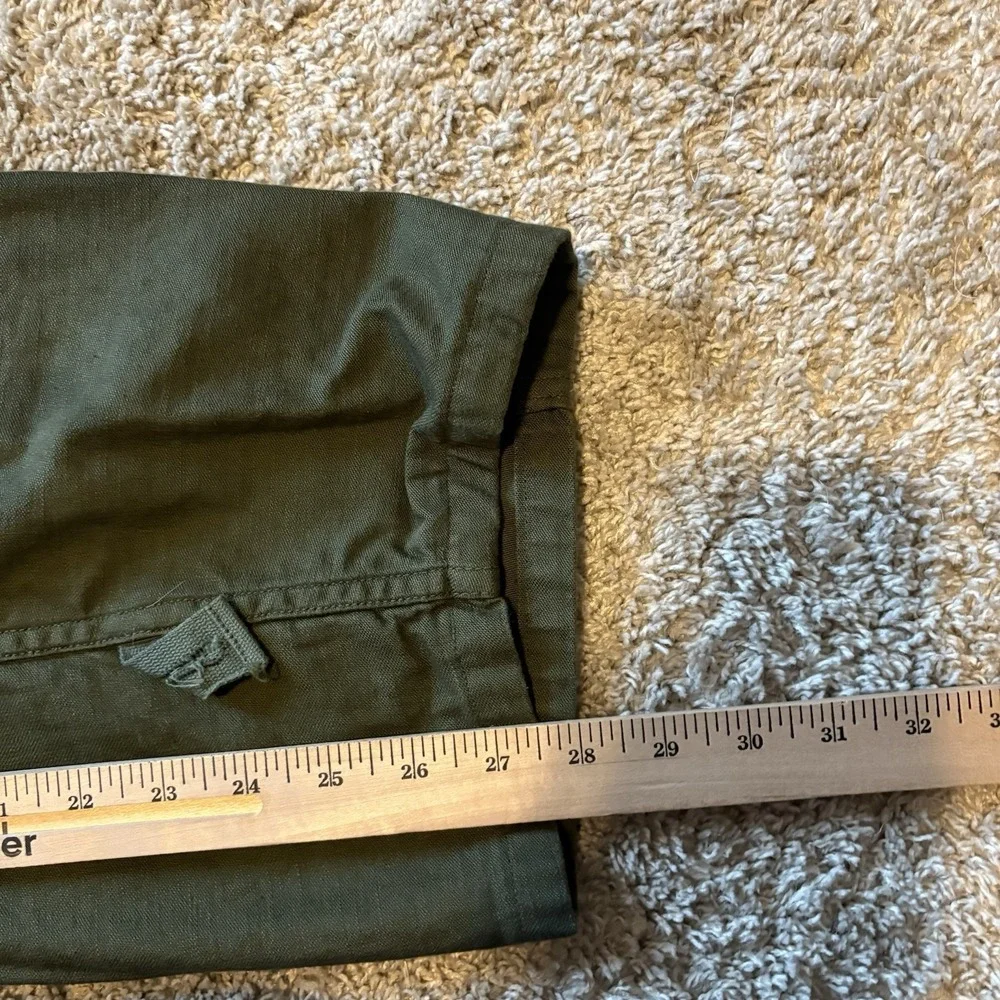 US Military Army OD Green 100% Cotton Sateen Coveralls Size Small 1982